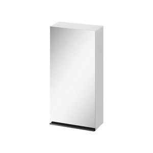 CERSANIT - Zrkadlová skrinka VIRGO 40 biela s čiernymi úchytmi S522-009 vyobraziť