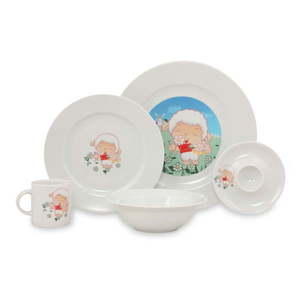 5-dielna detská porcelánová jedálenská súprava Kütahya Porselen Sheep vyobraziť