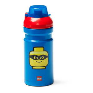 Modrá fľaša na vodu s červeným vekom LEGO® Iconic, 390 ml vyobraziť