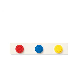 Nástenný vešiak v červenej, modrej a žltej farbe LEGO® vyobraziť
