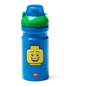 Modrá fľaša na vodu so zeleným vekom LEGO® Iconic, 390 ml vyobraziť