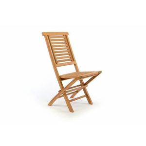 Divero Hantown 36876 Skladacia záhradná stolička - teakové drevo vyobraziť