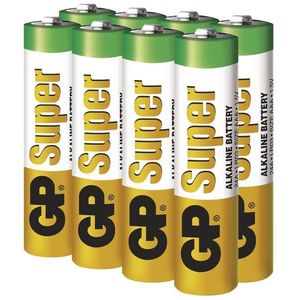 EMOS Alkalická batéria GP Super AAA (LR03), 8ks B01118 vyobraziť
