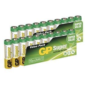 EMOS Alkalická batéria GP Super AAA (LR03), 20ks B0110L vyobraziť