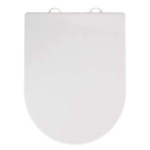 Biele WC sedadlo s jednoduchým zatváraním Wenko Calla, 47 × 35, 5 cm vyobraziť