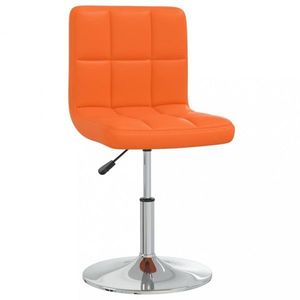 Kancelárska stolička umelá koža / chróm Dekorhome Oranžová vyobraziť
