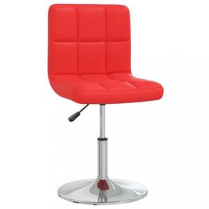 Kancelárska stolička umelá koža / chróm Dekorhome Červená vyobraziť