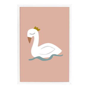 Nástenný plagát v bielom ráme Bloomingville Mini Xander Swan, 45 x 65 cm vyobraziť