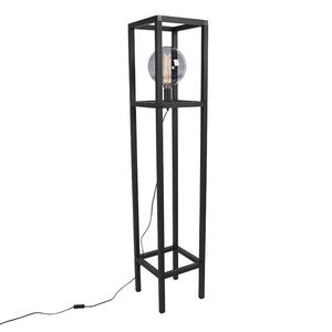 Priemyselná stojaca lampa čierna - Big Cage 2 vyobraziť