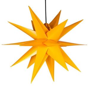 Vianočná dekorácia - hviezda s časovačom 1 LED, 55 cm, žltá vyobraziť