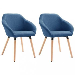 Jedálenská stolička látka / drevo Dekorhome Modrá vyobraziť