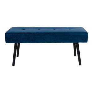 Modrá zamatová lavica Bonami Essentials Skiby vyobraziť