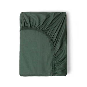Tmavozelená elastická plachta z bavlneného saténu HIP, 180 x 200 cm vyobraziť