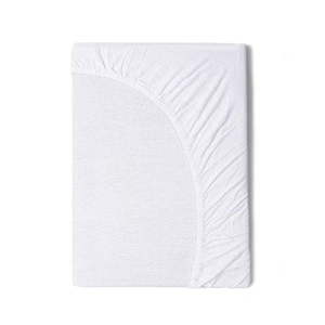 Detská biela bavlnená elastická plachta Good Morning, 70 x 140/150 cm vyobraziť