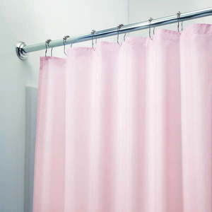 Ružový záves do sprchy iDesign, 183 x 183 cm vyobraziť