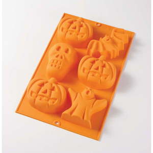 Oranžová silikónová forma na pečenie Lékué Halloween Mould vyobraziť