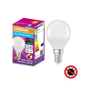Osram LED Antibakteriálna žiarovka P40 E14/4, 9W/230V 6500K - Osram vyobraziť