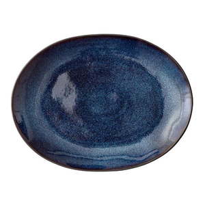 Modrý kameninový servírovací tanier Bitz Mensa, 30 x 22, 5 cm vyobraziť