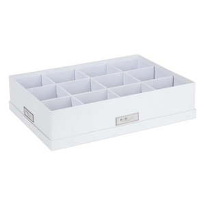Biely úložný box s 12 priehradkami Bigso Box of Sweden Jakob, 31 x 43 cm vyobraziť