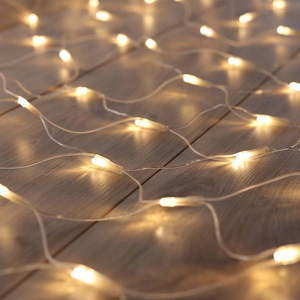 Transparentná LED svetelná reťaz DecoKing Web, 200 svetielok, dĺžka 2 m vyobraziť