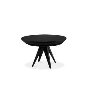 Čierny rozkladací stôl z dubového dreva Windsor & Co Sofas Magnus, ø 120 cm vyobraziť