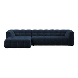 Modrá zamatová rohová pohovka Windsor & Co Sofas Vesta, levý roh vyobraziť