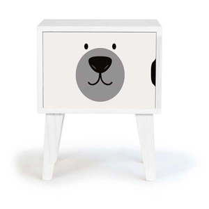 Detský drevený nočný stolík Little Nice Things Polar Bear vyobraziť