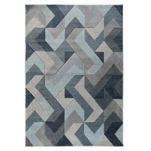 Modro-sivý koberec Flair Rugs Aurora, 120 x 170 cm vyobraziť