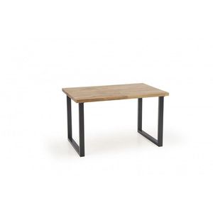 Jedálenský stôl Dusu 120x78 cm prírodný dub/čierny vyobraziť