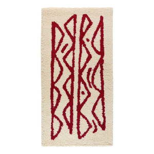 Krémovo-červený koberec Bonami Selection Morra, 80 x 150 cm vyobraziť