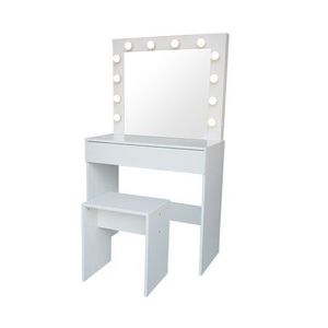 Kozmetický stolík so zrkadlom Kamila, 140 x 40 x 80 cm vyobraziť