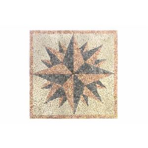 Divero 60224 Mramorová mozaika kompas - 120 x 120 cm vyobraziť