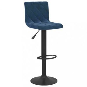 Barová stolička zamat / kov Dekorhome Modrá vyobraziť