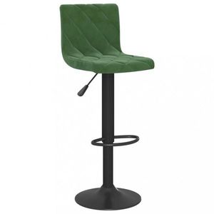 Barová stolička zamat / kov Dekorhome Tmavo zelená vyobraziť