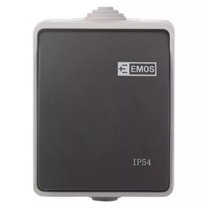 EMOS A1398.2 PREPINAC C.7 IP54 SEDO-CIERNY vyobraziť