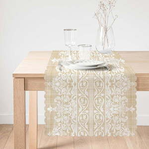 Behúň na stôl Minimalist Cushion Covers Beige Ethnic, 45 x 140 cm vyobraziť