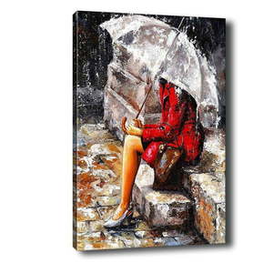 Obraz Tablo Center Waiting in the Rain, 40 × 60 cm vyobraziť