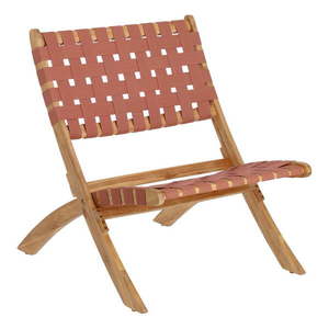 Záhradná skladacia stolička vo farbe terakota z akáciového dreva Kave Home Chabeli vyobraziť
