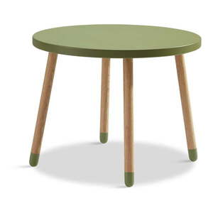 Zelený detský stolík Flexa Dots, ø 60 cm vyobraziť