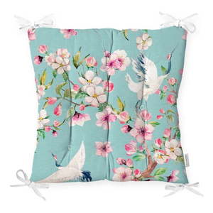 Sedák na stoličku Minimalist Cushion Covers Flowers and Bird, 40 x 40 cm vyobraziť