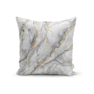 Obliečka na vankúš Minimalist Cushion Covers Marble With Hint Of Gold, 45 x 45 cm vyobraziť
