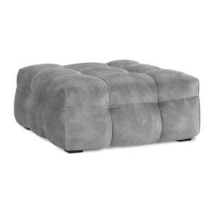 Sivý zamatový puf Windsor & Co Sofas Vesta vyobraziť