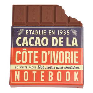 Zápisník v tvare tabuľky čokolády Rex London Chocolate Notebook vyobraziť