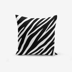Čierno-biela obliečka na vankúš s prímesou bavlny Minimalist Cushion Covers Zebra, 45 × 45 cm vyobraziť