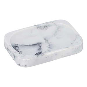 Bielo-sivá nádobka na mydlo Wenko Desio vyobraziť