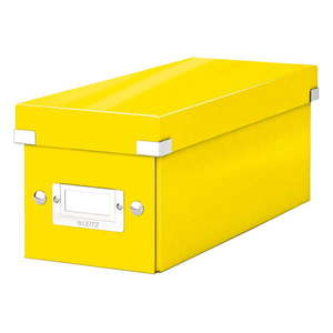 Žltý kartónový úložný box s vekom 14x35x14 cm Click&Store – Leitz vyobraziť