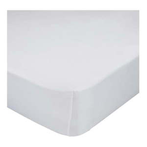 Biela bavlnená elastická plachta Happy Friday Basic, 70 x 140 cm vyobraziť