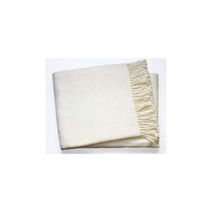 Krémovobiely pléd s podielom bavlny Euromant Zen, 140 x 180 cm vyobraziť