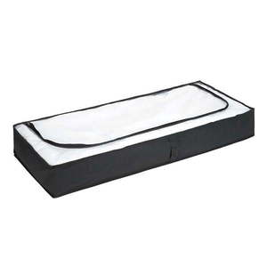 Čierny úložný box pod posteľ Wenko, 105 × 45 cm vyobraziť