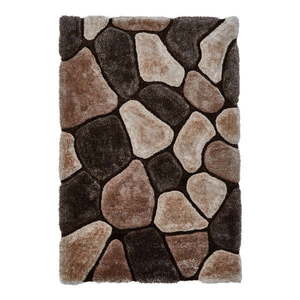 Béžovo-hnedý ručne viazaný koberec Think Rugs Noble House, 120 × 170 cm vyobraziť